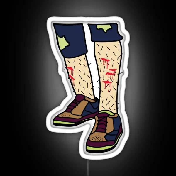 Bloody Shins RGB Neon Sign