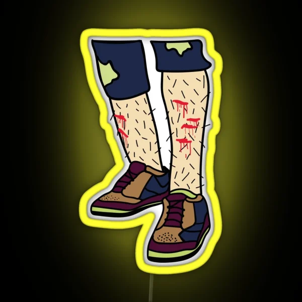 Bloody Shins RGB Neon Sign