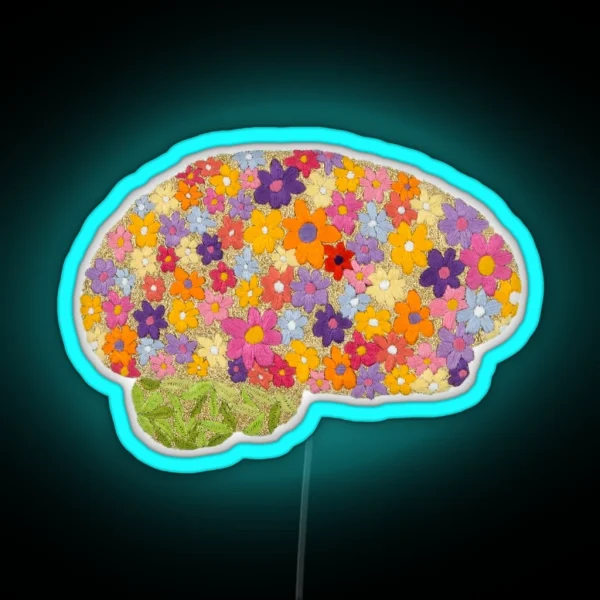 Blooming Brain RGB Neon Sign