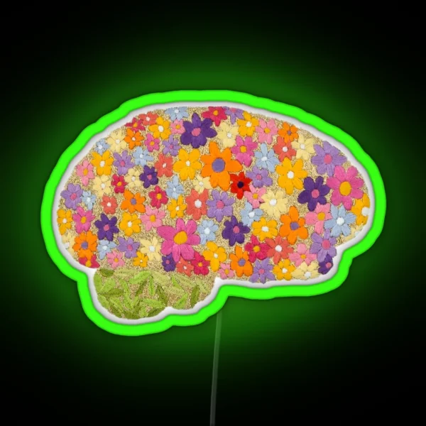 Blooming Brain RGB Neon Sign