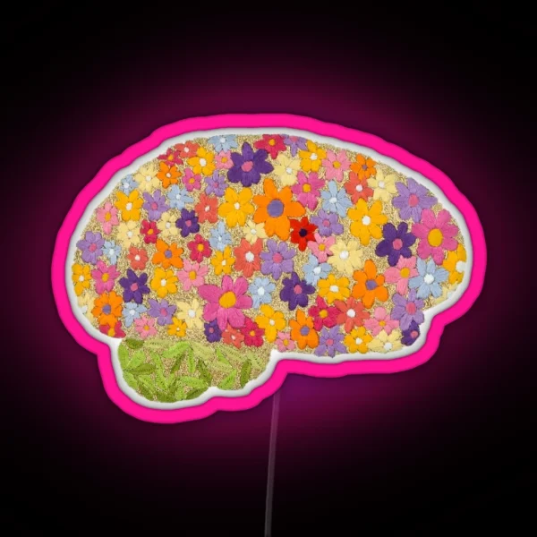 Blooming Brain RGB Neon Sign