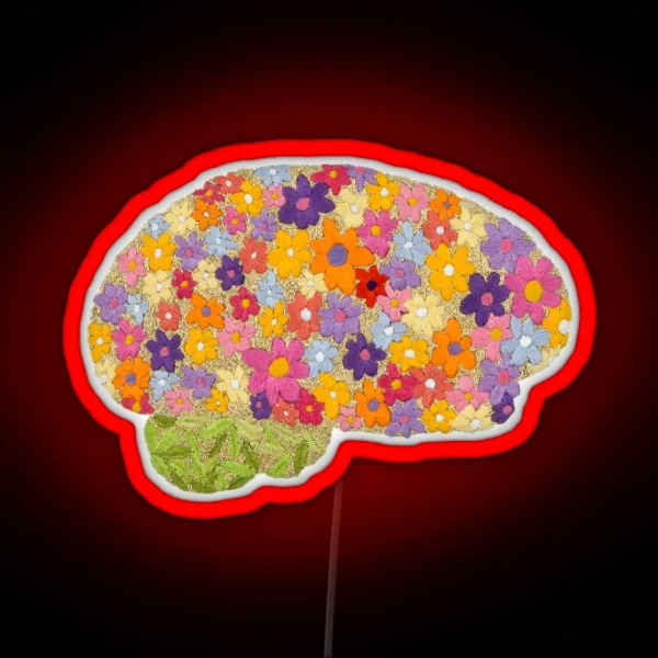 Blooming Brain RGB Neon Sign