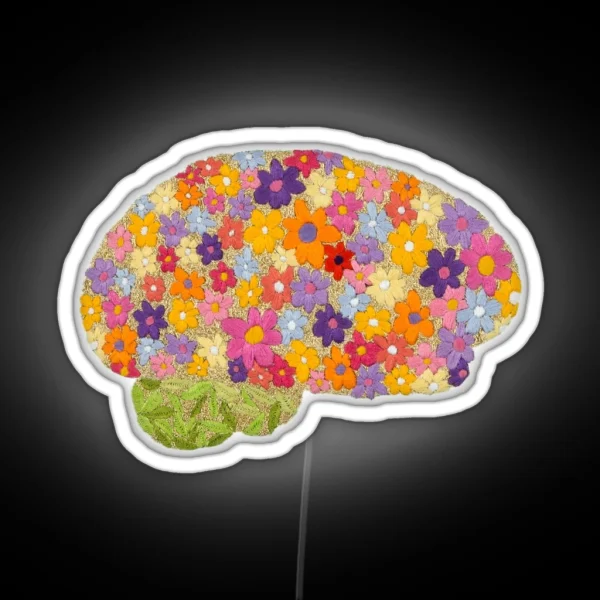 Blooming Brain RGB Neon Sign
