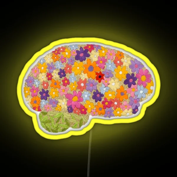 Blooming Brain RGB Neon Sign