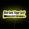 Blow Hard Finger Fast Funny Clarinet Gift Idea RGB Neon Sign - Image 6