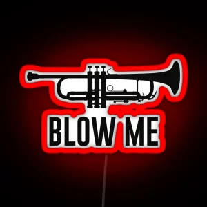 Blow Me Trumpet RGB Neon Sign