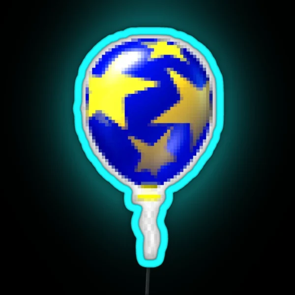 Blue Balloon Sprite RGB Neon Sign