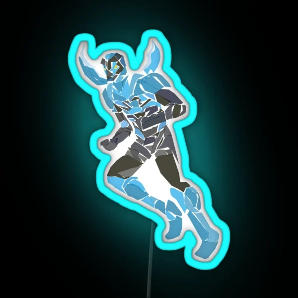 Blue Beetle Jaime Reyes RGB Neon Sign