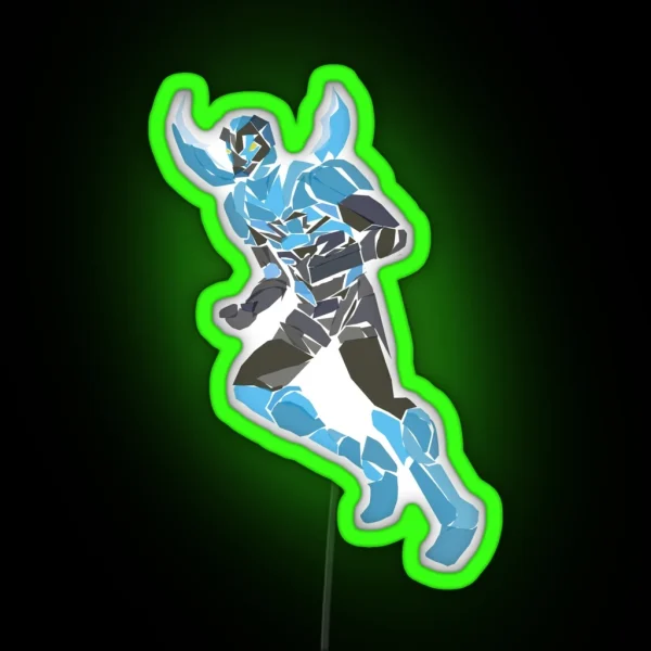 Blue Beetle Jaime Reyes RGB Neon Sign