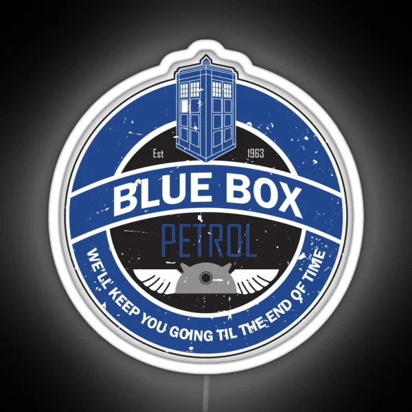 Blue Box Petrol RGB Neon Sign