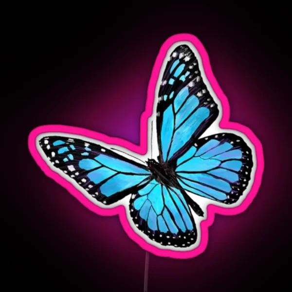 BLUE BUTTERFLY Led AESTHETIC RGB Neon Sign