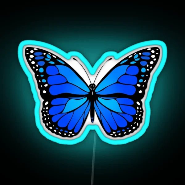 Blue Butterfly RGB Neon Sign