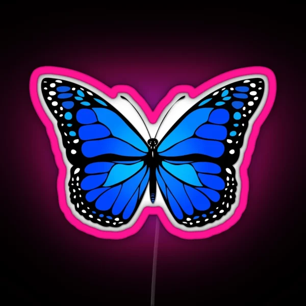 Blue Butterfly RGB Neon Sign