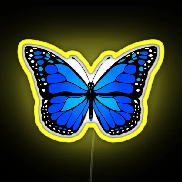 Blue Butterfly RGB Neon Sign