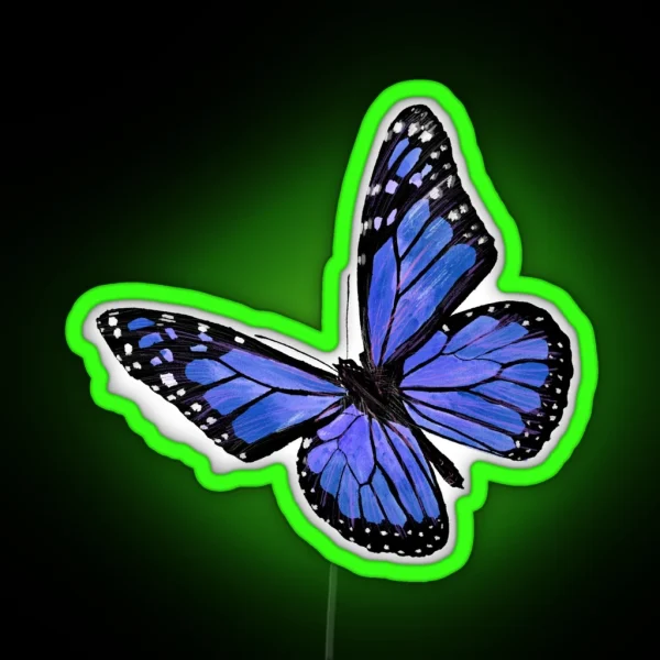 Blue Butterfly RGB Neon Sign