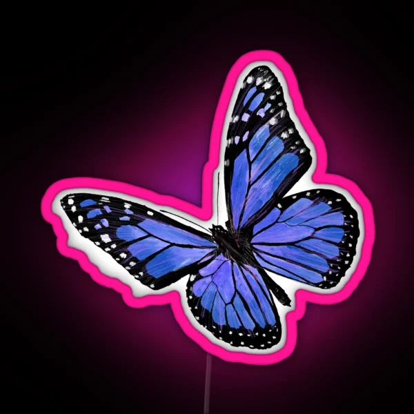 Blue Butterfly RGB Neon Sign