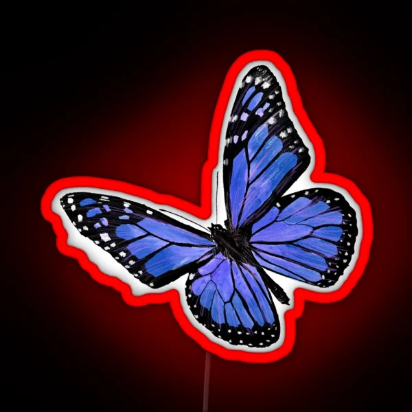 Blue Butterfly RGB Neon Sign