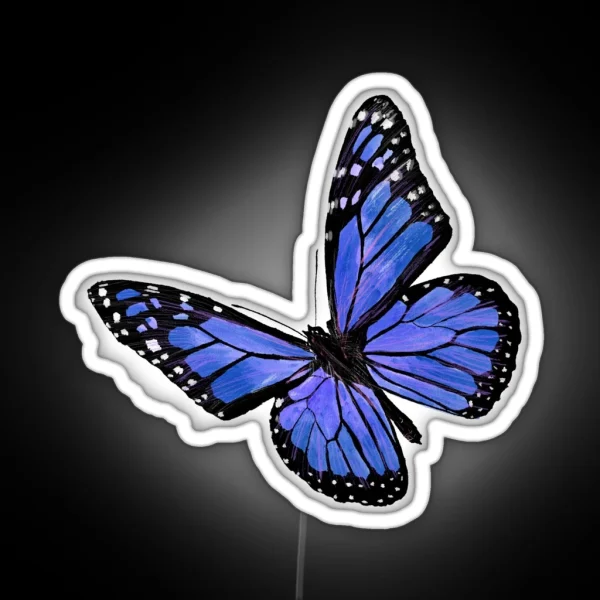 Blue Butterfly RGB Neon Sign