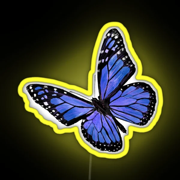 Blue Butterfly RGB Neon Sign
