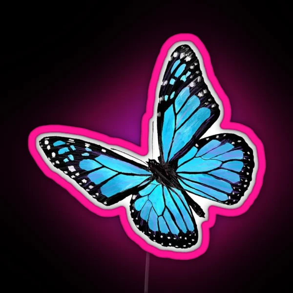Blue Butterfly RGB Neon Sign