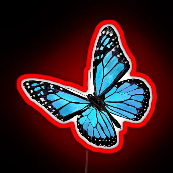 Blue Butterfly RGB Neon Sign