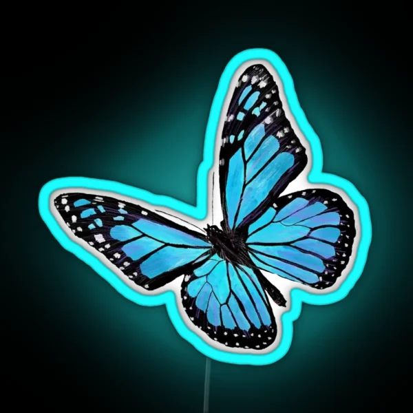 Blue Butterfly RGB Neon Sign