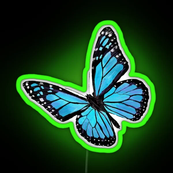 Blue Butterfly RGB Neon Sign