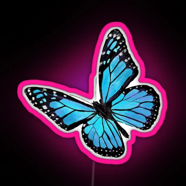 Blue Butterfly RGB Neon Sign