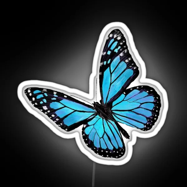 Blue Butterfly RGB Neon Sign