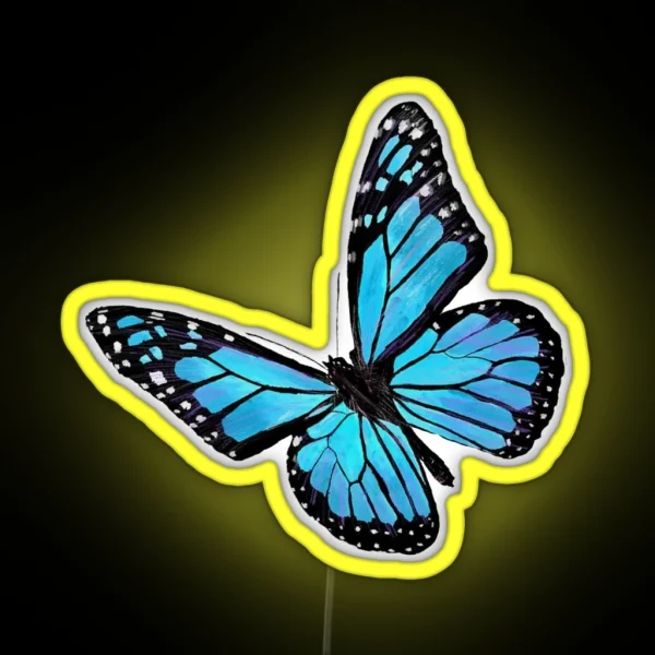 Blue Butterfly RGB Neon Sign
