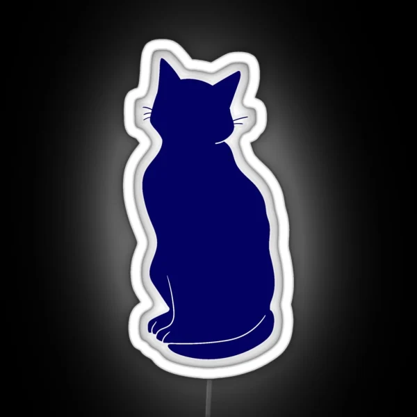 Blue Cat RGB Neon Sign