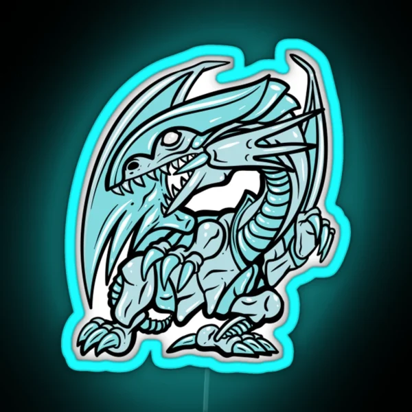 Blue Eyes Dragon RGB Neon Sign