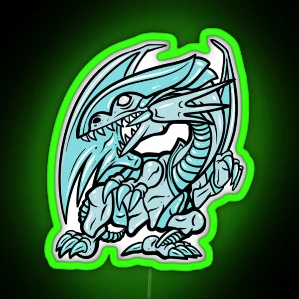 Blue Eyes Dragon RGB Neon Sign