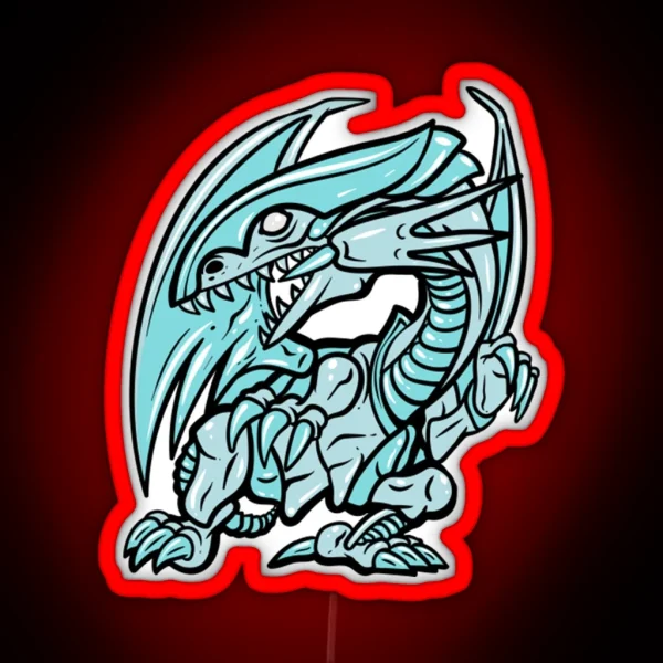 Blue Eyes Dragon RGB Neon Sign