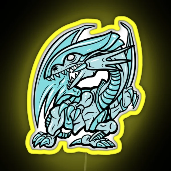 Blue Eyes Dragon RGB Neon Sign