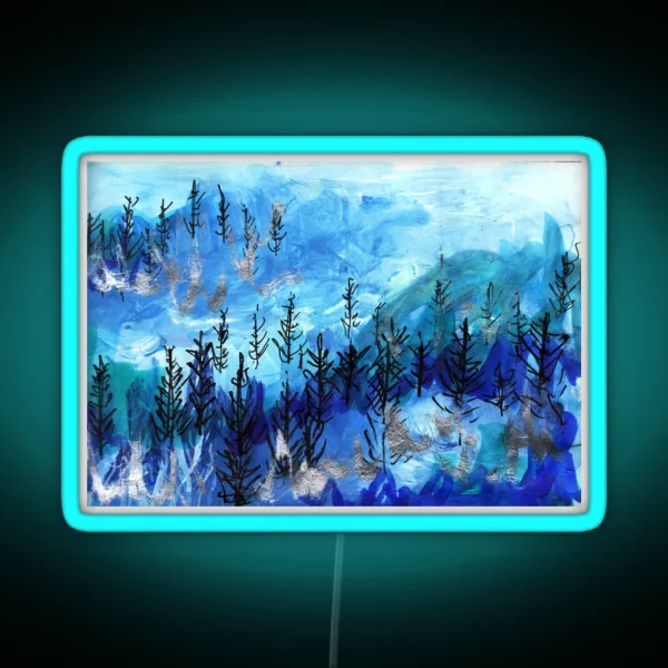 Blue Forest RGB Neon Sign