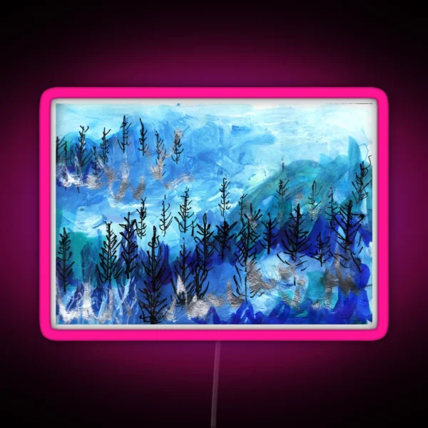 Blue Forest RGB Neon Sign
