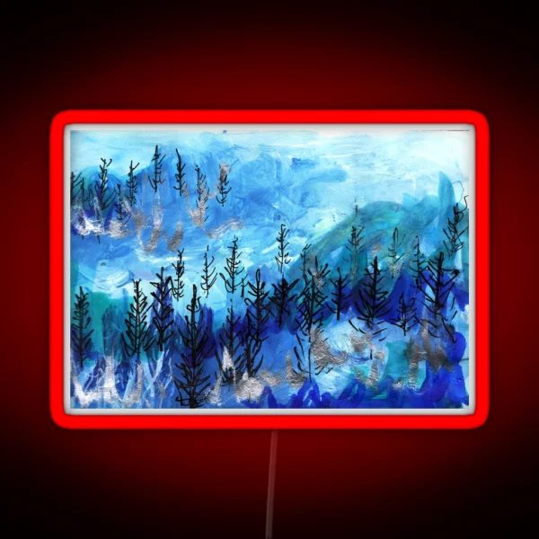 Blue Forest RGB Neon Sign