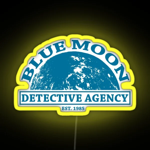 Blue Moon Detective Agency RGB Neon Sign