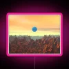 Blue Moon On Red Planet RGB Neon Sign