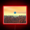 Blue Moon On Red Planet RGB Neon Sign - Image 2