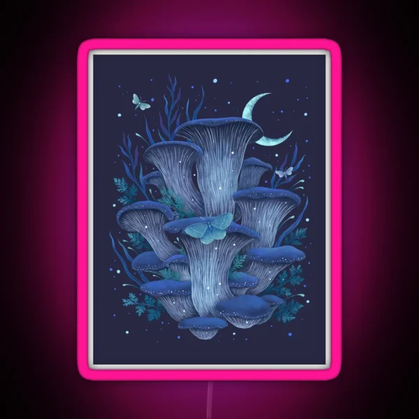 Blue Oyster RGB Neon Sign