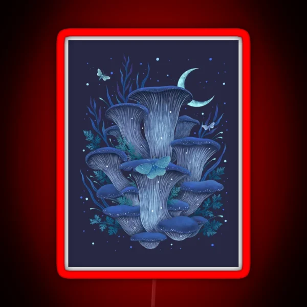 Blue Oyster RGB Neon Sign