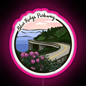 Blue Ridge Parkway RGB Neon Sign