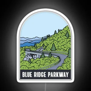 Blue Ridge Parkway RGB Neon Sign