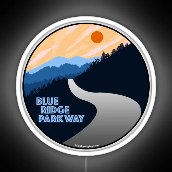 Blue Ridge Parkway RGB Neon Sign