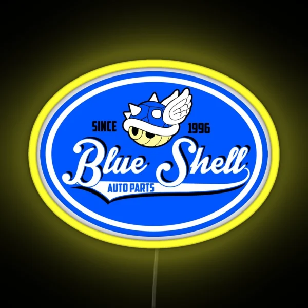 Blue Shell Auto Parts RGB Neon Sign