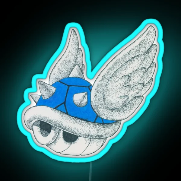 Blue Shell RGB Neon Sign