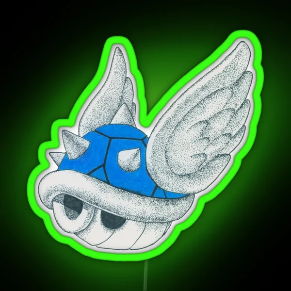 Blue Shell RGB Neon Sign