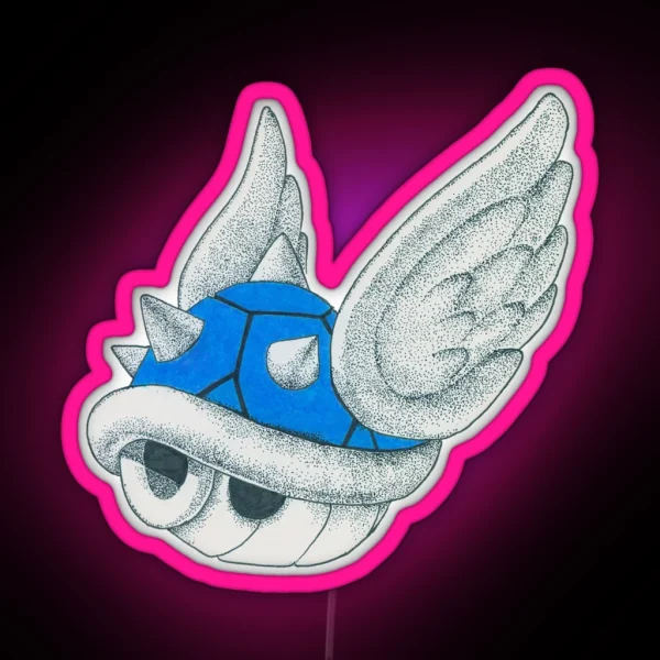 Blue Shell RGB Neon Sign